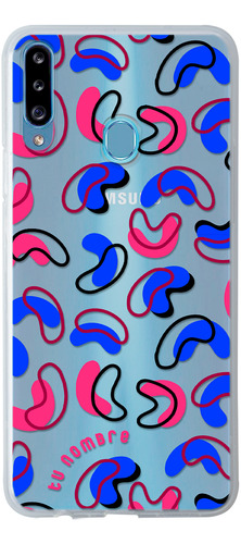 Funda Para Galaxy Para Mujer Figuras Abstracto Con Nombre