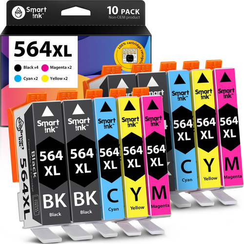 Combo De Cartuchos De Tinta Smart Ink Compatible Para Hp