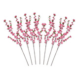 7 Galhos De Pessegueiro Artificial Flor Cerejeira Decorativa