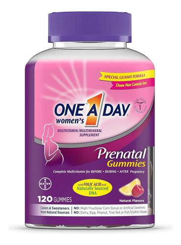 One A Day Prenatal Gomitas X120 - Unidad a $1833