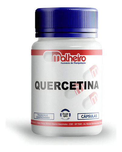 Quercetina 500 Mg 60 Cápsulas Sabor Sem Sabor