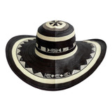 Sombrero Vueltiao 31 Fibras Negro Original Artesania