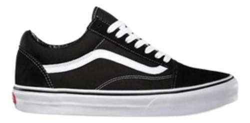 Zapatilla Vans Old Skool Negra Linea Blanca