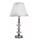 Abajur Moderno Cristal De Toque Grande 54cm Sala Quarto Cor Da Estrutura 851