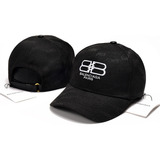 Gorra De Béisbol Negra Balencia Con Visera Ajustable, Nuevo