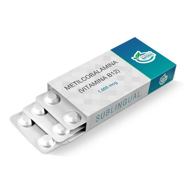 Vitamina B12 Metilcobalamina 1.000mcg 120cp Sublingual | MercadoLivre