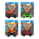 Pack De 4 Monster Jam Camiones Monstruo Spin Master 1:70
