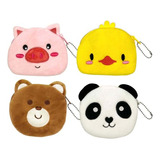 Monedero Kawaii De Felpa Con Cierre X4u - Animales