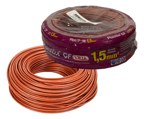 Cable Unipolar 1.5 Mm² Imsa Plastix Cf - Rollo X 100mts