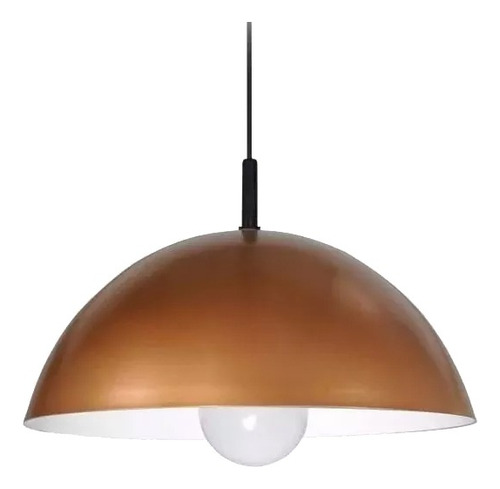 Colgante Media Esfera 40cm Color Ideal Cocina Apto Led Fz Sf