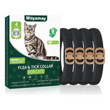 Paquete De 4 Collares Antipulgas Para Gatos, Tratamiento Con