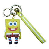 Llavero Goma Bob Esponja Personajes Squarepants Con Correa