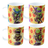 Taza De Plastico X 15 Unidades Tortugas Ninjas  Cumpleaños