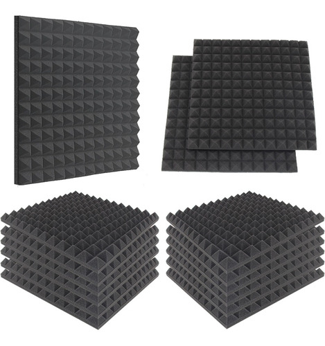 12 Paneles Esponja Acustica Espuma 30x30 Calidad Profesional