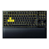 Teclado Gamer Razer Huntsman V2 Tenkeyless Qwerty Linear Optical Red Inglês Us Cor Esl Edition Com Luz Amarelo