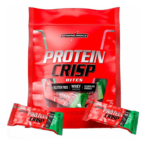 Barra Proteica Crisp Bites 375g 15 Unidades Integralmédica