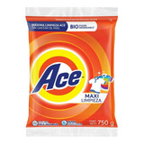 Detergente En Polvo Ace Regular 750 Gr