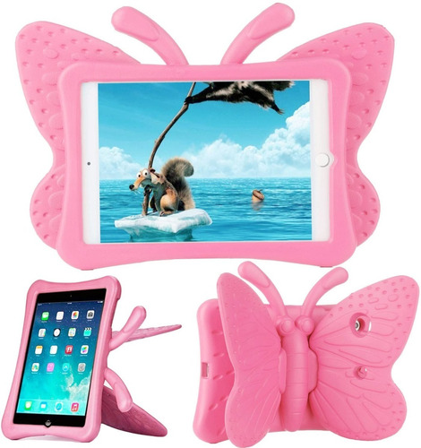 Funda Protector Uso Rudo Mariposa Compatible Para Serie iPad