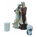 El Beso De San José En Porcelana Italiana 30 Cm + Veladora