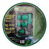 Manguera Reforzada Forest And Garden Mj 720 1/2 K + Kit Color Verde