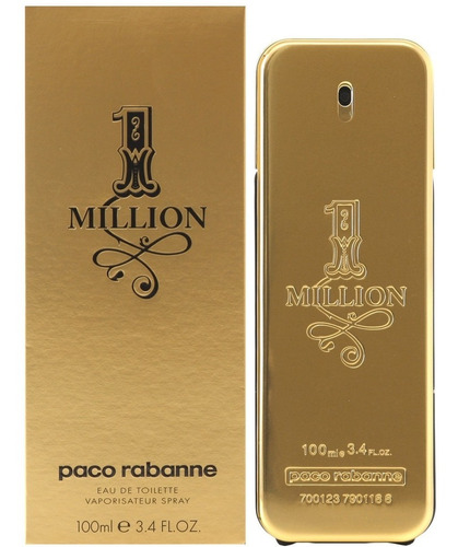 Perfume 1 Million Paco Rabanne Eau De Toilette 100 Ml