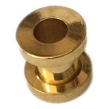 Piercing Alargador Aço Cirúrgico 6mm Dourado