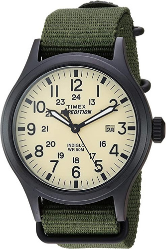 Reloj Timex Expedition 40mm Wr 50m Tw4b155009j Verde Oliva