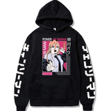 Sudaderas De Manga Larga Sueltas Chainsaw Man