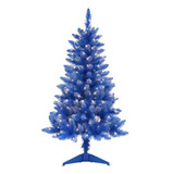 Puleo International Rbol De Navidad Artificial Azul De Moda