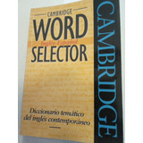 Cambridge Word Selector. Inglés-español - Usado - Impecable