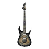 Guitarra Eléctrica Ibanez Rg Premium Rg1120pbz De Álamo/tilo Charcoal Black Burst Con Diapasón De Ébano