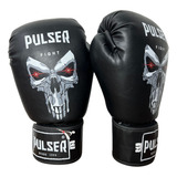 Luva De Boxe Top Profissional Muay Thai 12oz Thunder Pulser