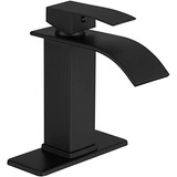 Grifo De Baño Negro, Grifo De Lavabo De Baño Moderno En Casc