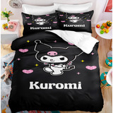 Funda De Edredón Kuromi, Juego De Ropa De Cama Con Estampado