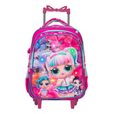 Mochila Infantil Menina Lol Surprise Rodinhas 3d Led Toys 2u