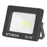 Reflector Led Etheos Pro10fe 10w Con Luz Blanco Frío Y Carcasa Negro 220v
