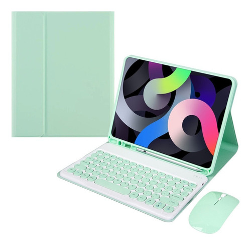 Capa + Teclado + Mouse Para iPad 10.2 7, 8 E 9 Geração