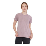 Polera Outdoor Mujer Textura M/c Palo Rosa