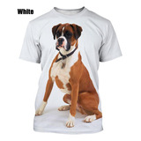 Polera Boxer Dog 3d, Bonita Polera De Cachorro De Animal