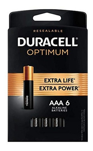 Duracell Optimum Pilas Aaa | Paquete De 6 Unidades | Batería