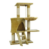 Mueble Torre Rascador Para Gatos Escalera Hamaca 55x30x96cm