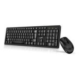 Kit Teclado Mouse Inalámbrico Genios Ergonómico Y Compacto