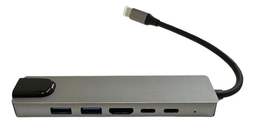 Adaptador Tipo C Premium Hub Type C 6 Em 1 Hdmi/usb/lan