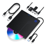 Unidad Externa De Cd/dvd Para Laptop, Reproductor Usb 3.0 5.