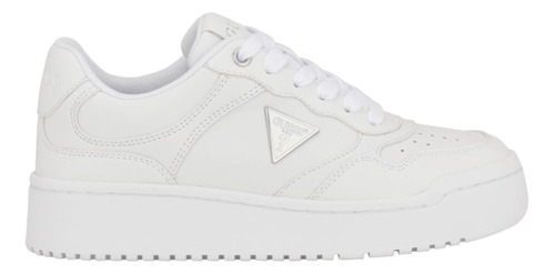 Tenis Guess Original Mujer Comodos Casuales Logo Blanco 1