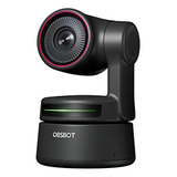 Câmera Ptz Obsbot Tiny 4k - Webcam Auto Tracking Cor Preto