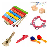 Bandinha Ritmica Com 6 Instrumentos Infantis Montessori