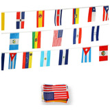 21 Banderas De America Latina 21 Paises String Flags - Surti