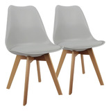 Sillas Eames Tulip X 2 Comedor Almohadón Patas Madera Ct