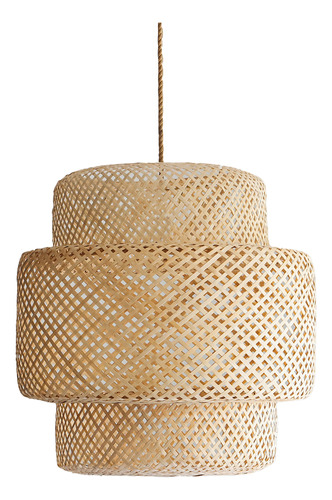 Pantalla colgante Rattan Lampara Mimbre Living Ninh 50 Cm